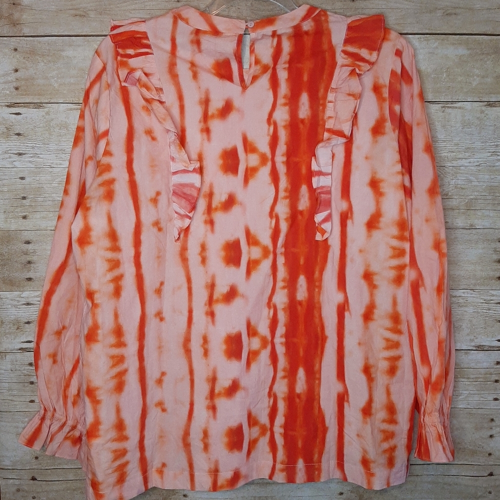 Samant Chauhan Anthropologie Tie Dye Blouse, XL - Picture 5 of 5